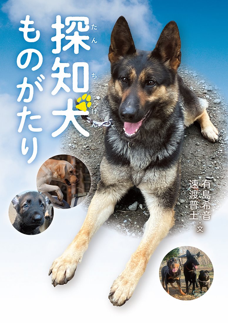 探知犬の誕生と成長、現場での活やく、引退後の生活、そして別れ。文研出版より『探知犬ものがたり』を発売！