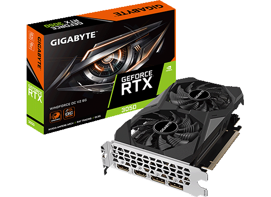 GIGABYTEから、NVIDIA GeForce RTX 3050 デュアルファン搭載グラフィックボード『GV-N3050WF2OCV2-6GD』を発売