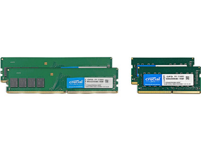 PCパーツの総合サプライヤー「シー・エフ・デー販売」から、DDR4-3200、DDR4-2666メモリ 発売