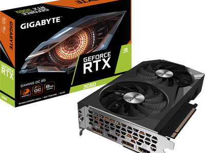 GIGABYTE製 GeForce RTX 3060 搭載 グラフィックボード 発売