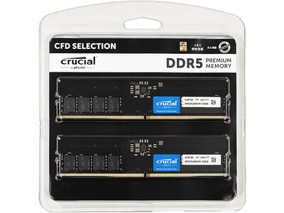 PCパーツの総合サプライヤー「CFD販売」から、DDR5-5200メモリを発売