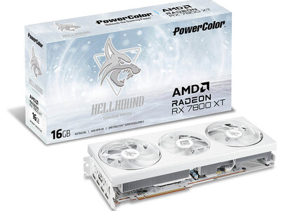 PowerColorからRadeon RX 7800 XT ホワイトカラーの高冷却3連ファン搭載グラフィックボード『RX7800XT 16G-L/OC/WHITE』発売