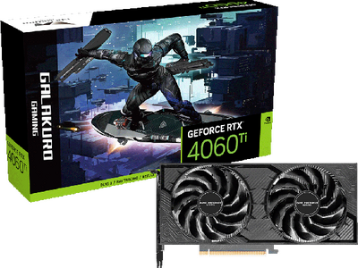 玄人志向のゲーミングブランド「GALAKURO GAMING」から、NVIDIA GeForce RTX 4060 Ti、GeForce RTX 3050 搭載グラフィックボードを発売