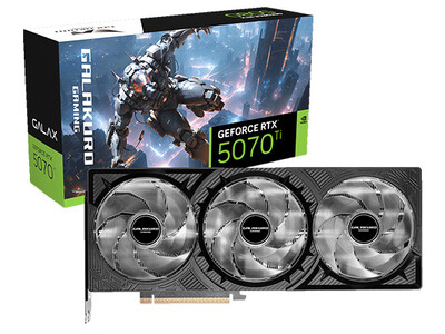 玄人志向・GALAKURO GAMINGから、GeForce RTX 5070 Ti トリプルファン