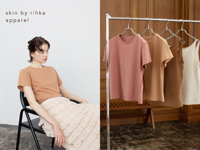 コスメティックブランド「rihka」のアパレルラインに、新作のTシャツとタンクトップが5/17より登場