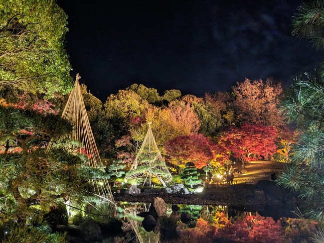 【足立区花畑記念庭園】秋のライトアップ開催