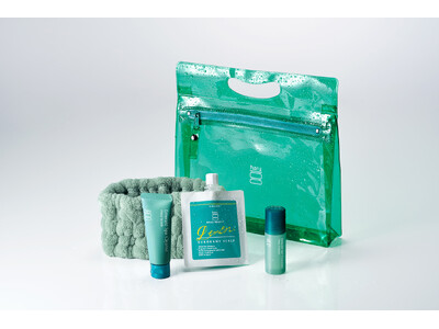 【数量限定】夏の旅行やスパ、ジムでもいつものケアを haruからトラベルキットが登場『HEAD BEAUTYトラベルキット（エメラルドサマー）』発売