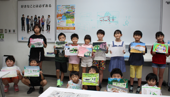 子どもたちのイラストで「磐越東線」の魅力を発信