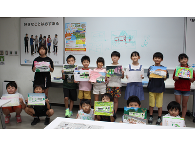 子どもたちのイラストで「磐越東線」の魅力を発信
