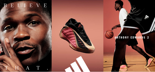 アディダス バスケットボールとアンソニー・エドワーズが送る「ANTHONY EDWARDS 2」発売開始