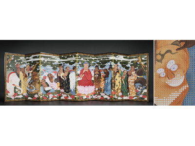 TOPPAN、伊藤若冲の幻の作品「釈迦十六羅漢図屏風」を復元