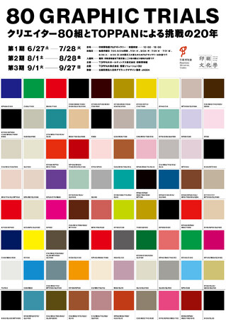 印刷博物館P&Pギャラリー企画展「80 GRAPHIC TRIALS ～クリエイター80組とTOPPANによる挑戦の20年～」開催