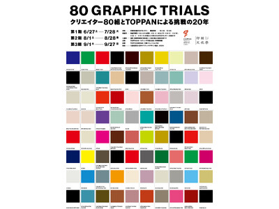 印刷博物館P&Pギャラリー企画展「80 GRAPHIC TRIALS ～クリエイター80組とTOPPAN...