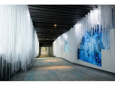 【奥入瀬渓流ホテル】昼夜で異なる氷瀑（ひょうばく）の雄大で幻想的な美しさを表現した「氷瀑アートストリート」誕生