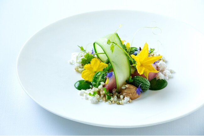 【ブレストンコート　ユカワタン】山女魚、鯉、色鮮やかな夏野菜が織りなす、食への好奇心をそそる夏限定のコース提供開始