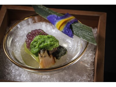 【星のや軽井沢】旬の山女魚や鮑、山菜を使い、新緑に染まる軽井沢の情景を映した「山の懐石」初夏限定メニュー...