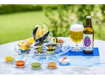 【OMO7大阪 by 星野リゾート】朝日を浴びながら乾杯！夏が旬の水なすをお供にビールを贅沢に堪能する「...