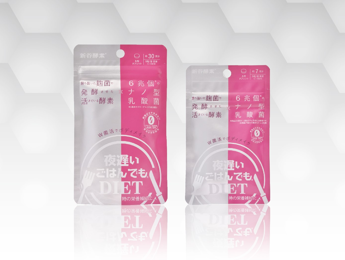 独自製法による「活きている酵素」×6兆個のナノ型乳酸菌で大人のボディメイクをサポート「夜遅いごはんでも(R) W菌活ボディメイク」７回分のお試しサイズを限定発売