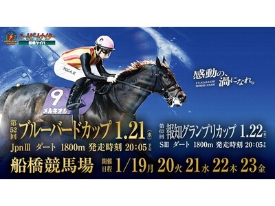 船橋ケイバ 第10回開催〔1月19日（月）～1月23日（金）〕第10回はブルーバードカップ（JpnIII...