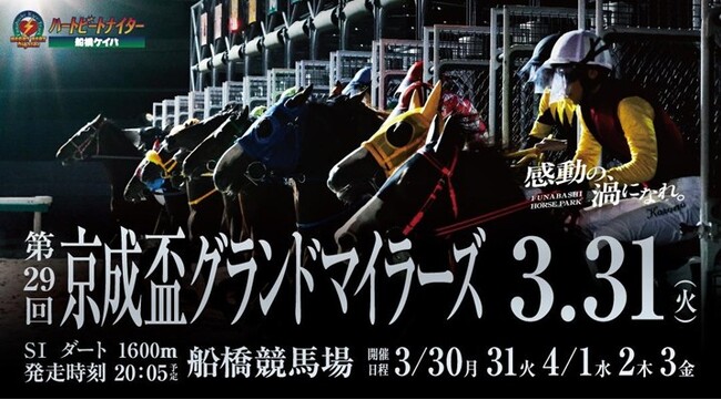 船橋ケイバ 令和7年度第13回開催〔3月30日(月)～31日(火)〕令和8年度第1回開催〔4月1日(水)～4月3日(金)〕今回は月を跨ぐ5連戦！