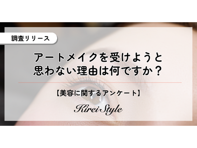 20代では美容への関心度が二極化か？アートメイクを”受けたくない”理由に関する調査実施！