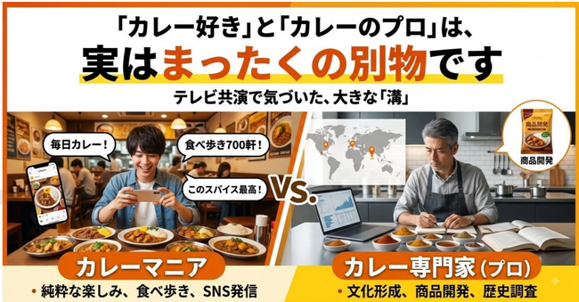 “カレー好き”でもまったく別の世界を生きているマニアと専門家の違いはここにある-専門家だけが気づく、その違いの核心を解説&公開記念キャンペーン