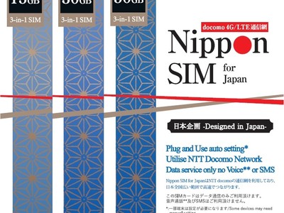 Nippon SIMが画期的なSMS通知サービス付 プリペイドデータSIMを公式販売サイトで優先発売。15GB高速LTEデータが2980円より