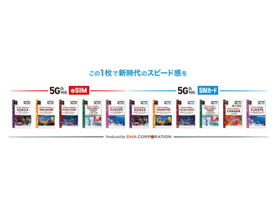 ≪新商品≫ 海外用5G対応プリペイドSIM、大手量販店で店頭販売開始 ～この1枚で新時代のスピード感を～