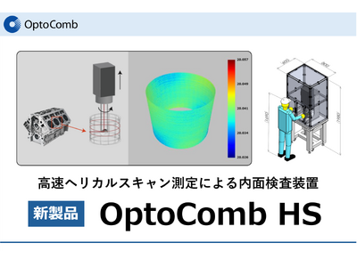 【新製品】「内面検査装置 OptoComb HS」をリリース、困難だった内面の外観、形状、寸法検査を同時に実現