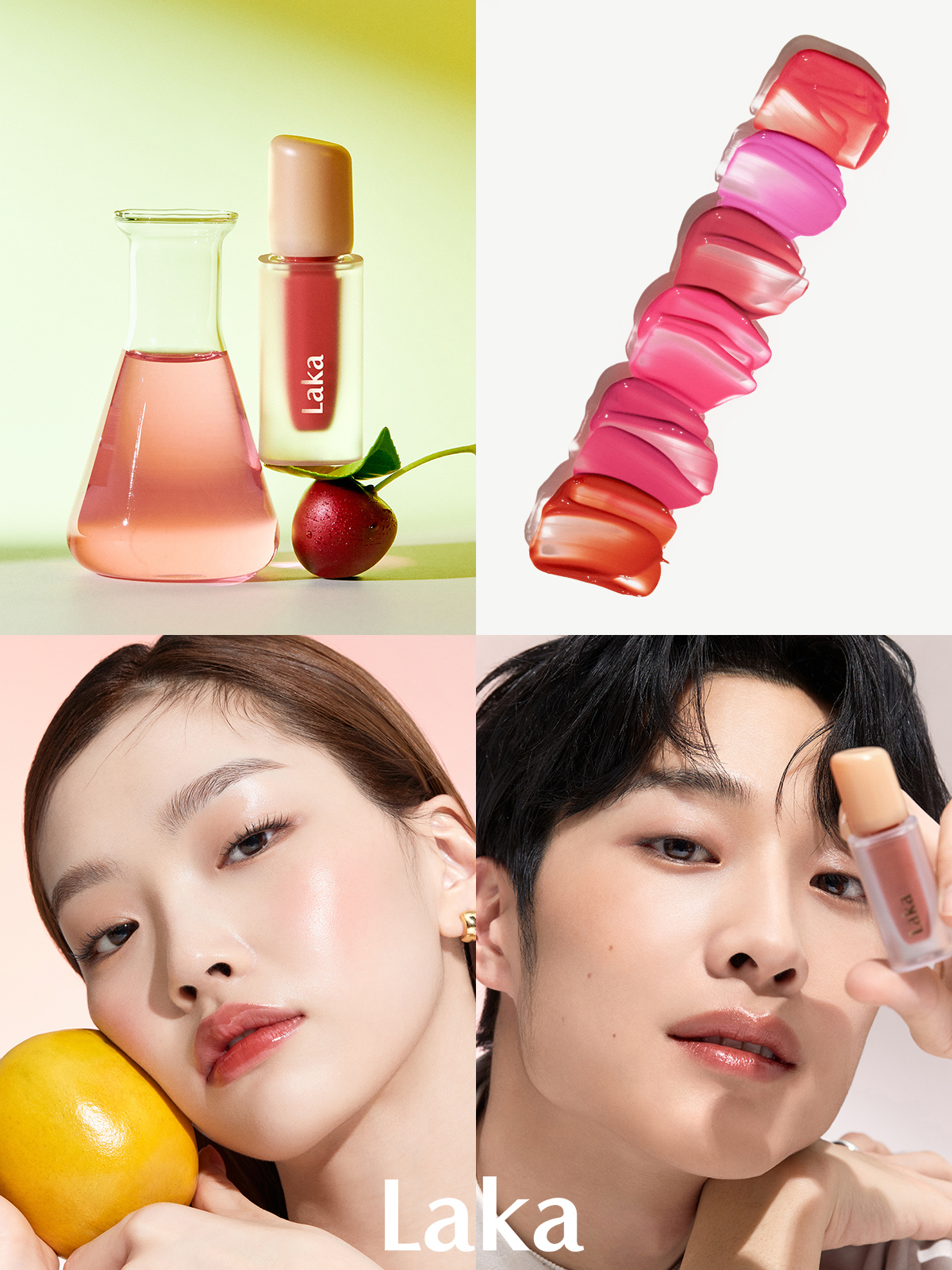 韓国で人気のジェンダーニュートラルブランド「Laka」、ベストセラー「フルーティ―グラムティント」に新カラー6色登場