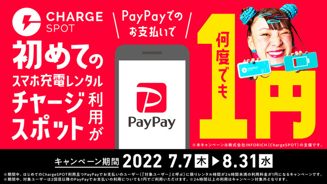 uPayPayȂ珉߂ĂChargeSPOTp1~IvLy[77(){