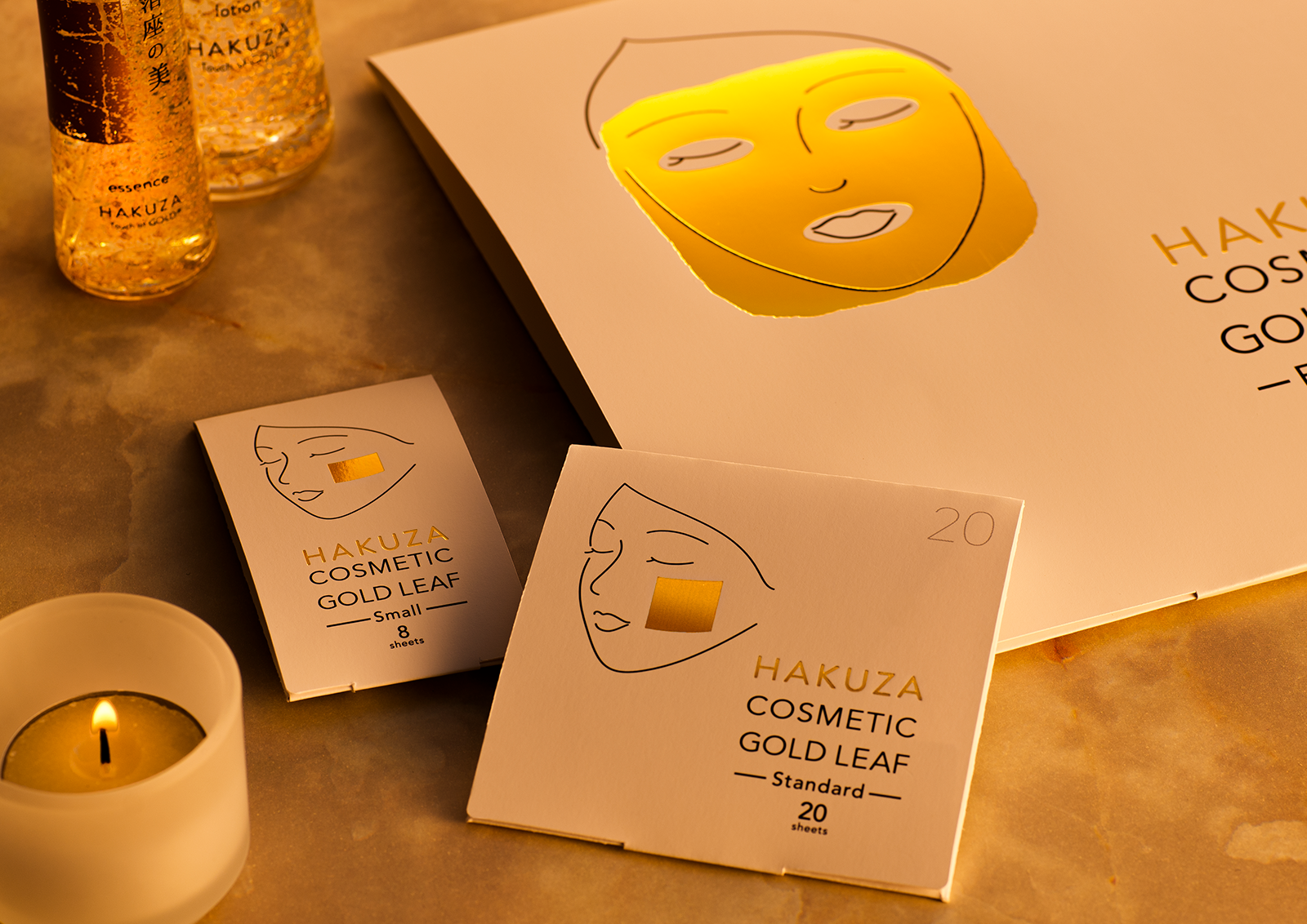 箔座オリジナル“プラチナ金箔”　美容金箔「COSMETIC GOLD LEAF」リニューアル発売