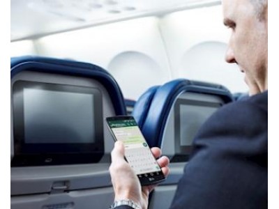 デルタ航空、機内からのテキストメッセージ送信を無料化 