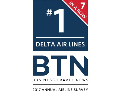 デルタ航空、米ビジネストラベルニュース誌調査で7年連続トップに
