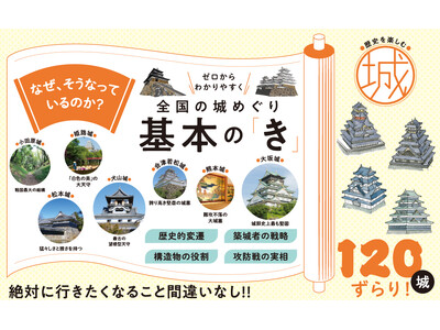 全国のお城ファン必携！ 迫力のあるビジュアルで歴史を体感する『歴史を楽しむ 城の見方・歩き方』発売（6/10）。