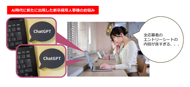 ChatGPTが書いた「エントリーシート」を、応募者の「行動」を見てAIが見抜く。リアルバーチャル、AI新卒採用スクリーニングサービスを提供開始