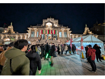 ホットミルクと除夜の鐘！ ～築地本願寺で、農協牛乳を使用したホットミルクをお振舞い～