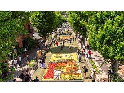 40万人が訪れる神戸の春の風物詩「インフィオラータこうべ2026」各会場の花絵が決定！