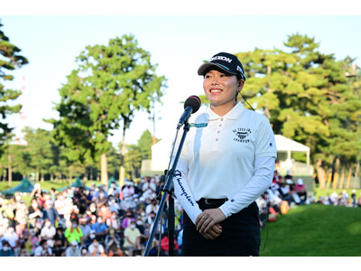 オーセンティックアメリカンアスレチックウェア ブランド Champion（チャンピオン）サポートプロゴルファー 勝 みなみ選手が日本女子オープンゴルフ選手権で、史上3人目となる大会2連覇を達成