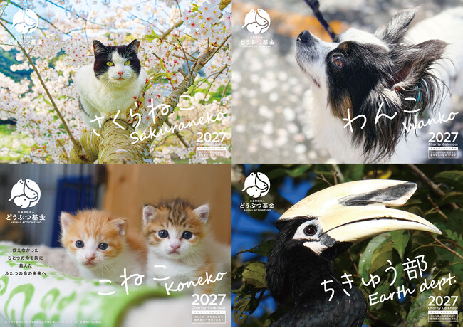 どうぶつ基金の大人気商品、毎年売り切れ続出のチャリティーカレンダー先行販売スタート!