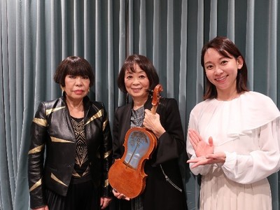 ゲストは、ヴァイオリニスト・中澤きみ子さん。東日本大震災の流木から生まれた奇跡のヴァイオリン「TSUNAMI VIOLIN」の制作秘話、そして「からたちの花」を生演奏。