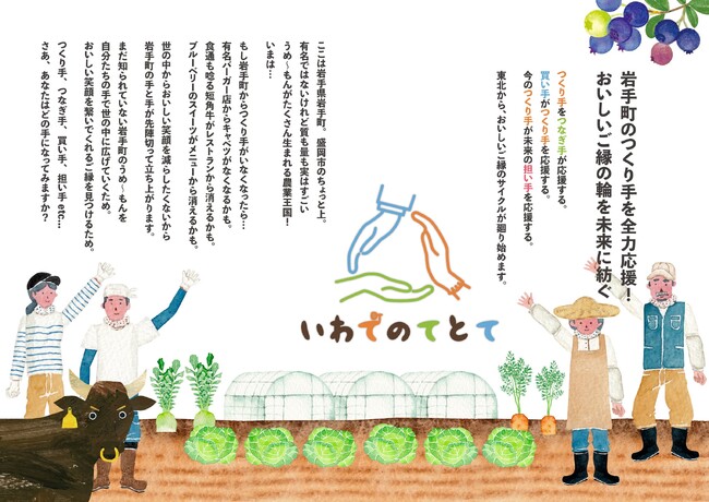 新たな流通形態で岩手町の食を未来に紡ぐプロジェクト「いわてのてとて」2025年1月始動
