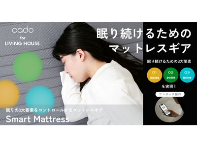 �ySmart Mattress for LIVING HOUSE.�z ���������X�}�[�g�ɃR���g���[�����鎟����}�b�g���X��Makuake�ɂĖ{���i12/27�j��s�̔��J�n�I