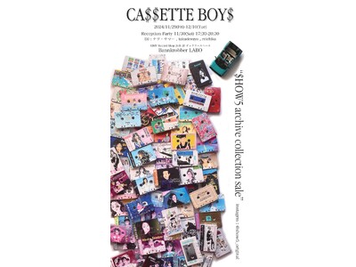 【Bankrobber LABO】音楽イラストレーター ＄HOW5 初の原画販売『CA＄＄ETTE BOY＄ “＄HOW5 archive collection sale”』11月29日(金)より開催