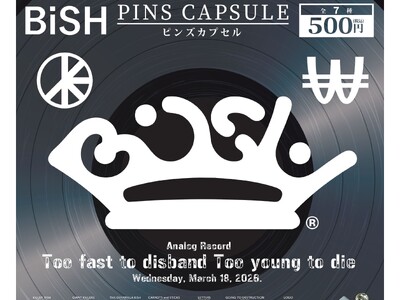 アーティストの作品アートワークやロゴをデザインしたカプセルトイシリーズ『THE ARTIST COLLECTION』最新作「BiSH」が本日1月30日(金)より順次発売開始