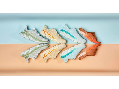 HOKA ONE ONE から、春にぴったりな柔らかいカラーでアレンジしたカプセルコレクション「TRANQUILITY PACK」が3月1日より発売！