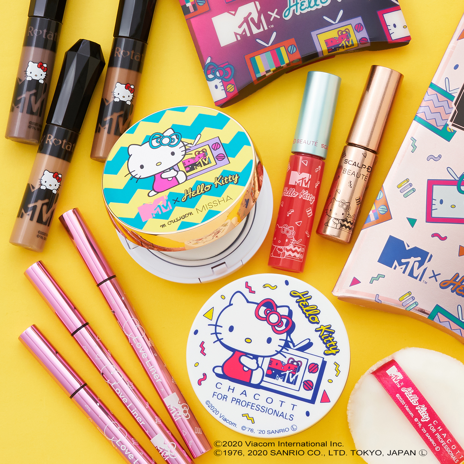 PLAZAで人気のコスメアイテムが「MTV×Hello Kitty」のコラボレーションアートで登場！