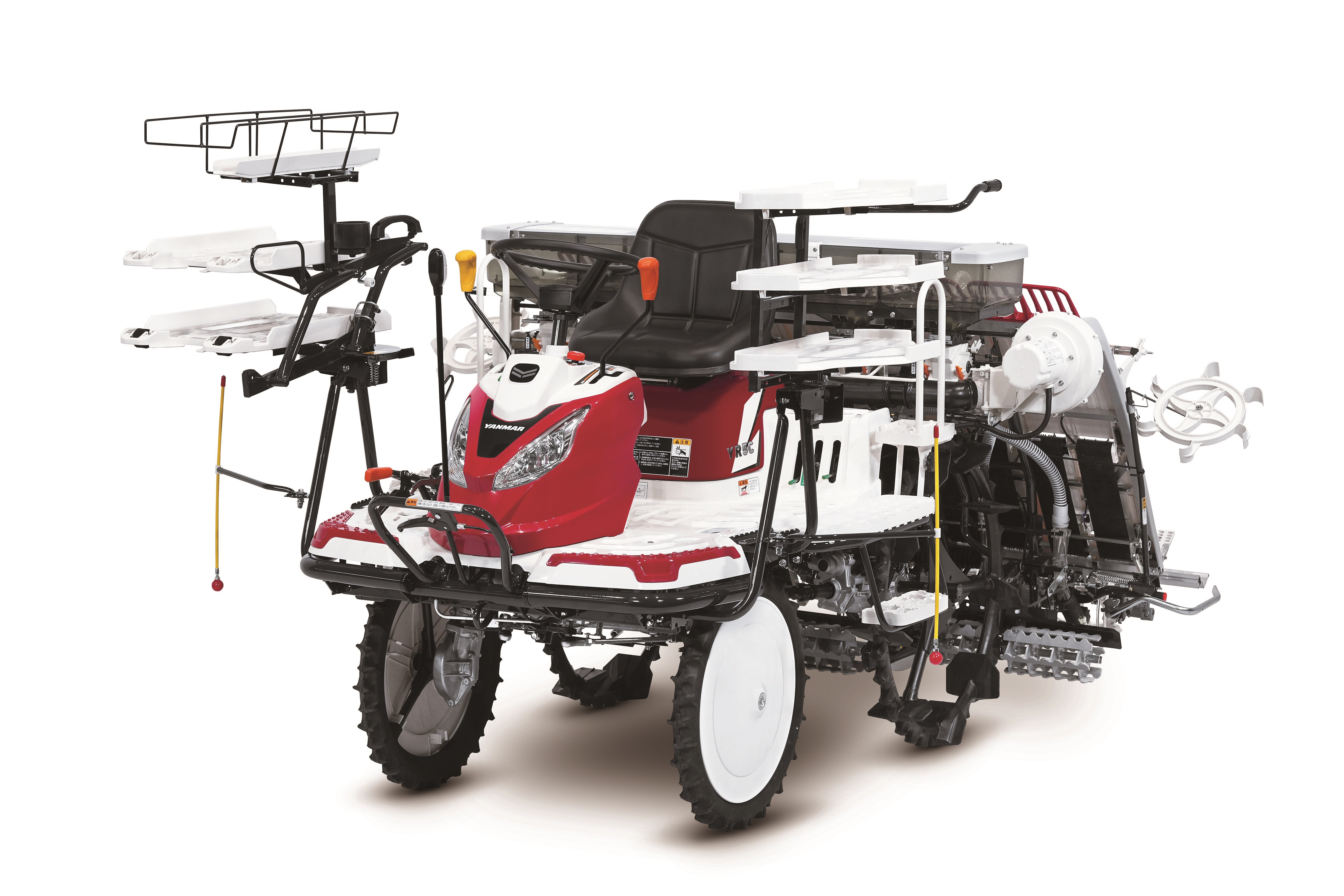 一人作業の安全性を高めた乗用田植機「YR4C/5C」を発売
