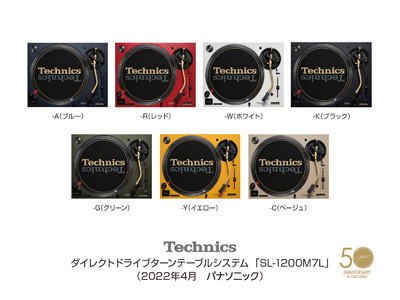 テクニクス ダイレクトドライブターンテーブルシステム SL-1200M7Lを発売