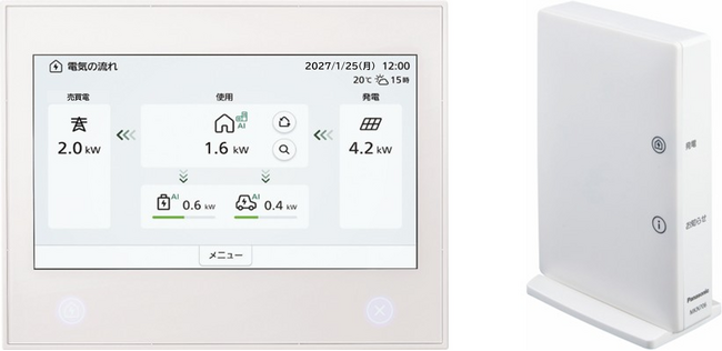 HEMS中核機器「AiSEG3」を2027年1月25日バージョンアップ。GX ZEHに対応し、さらなる自家消費拡大に向けて機能向上